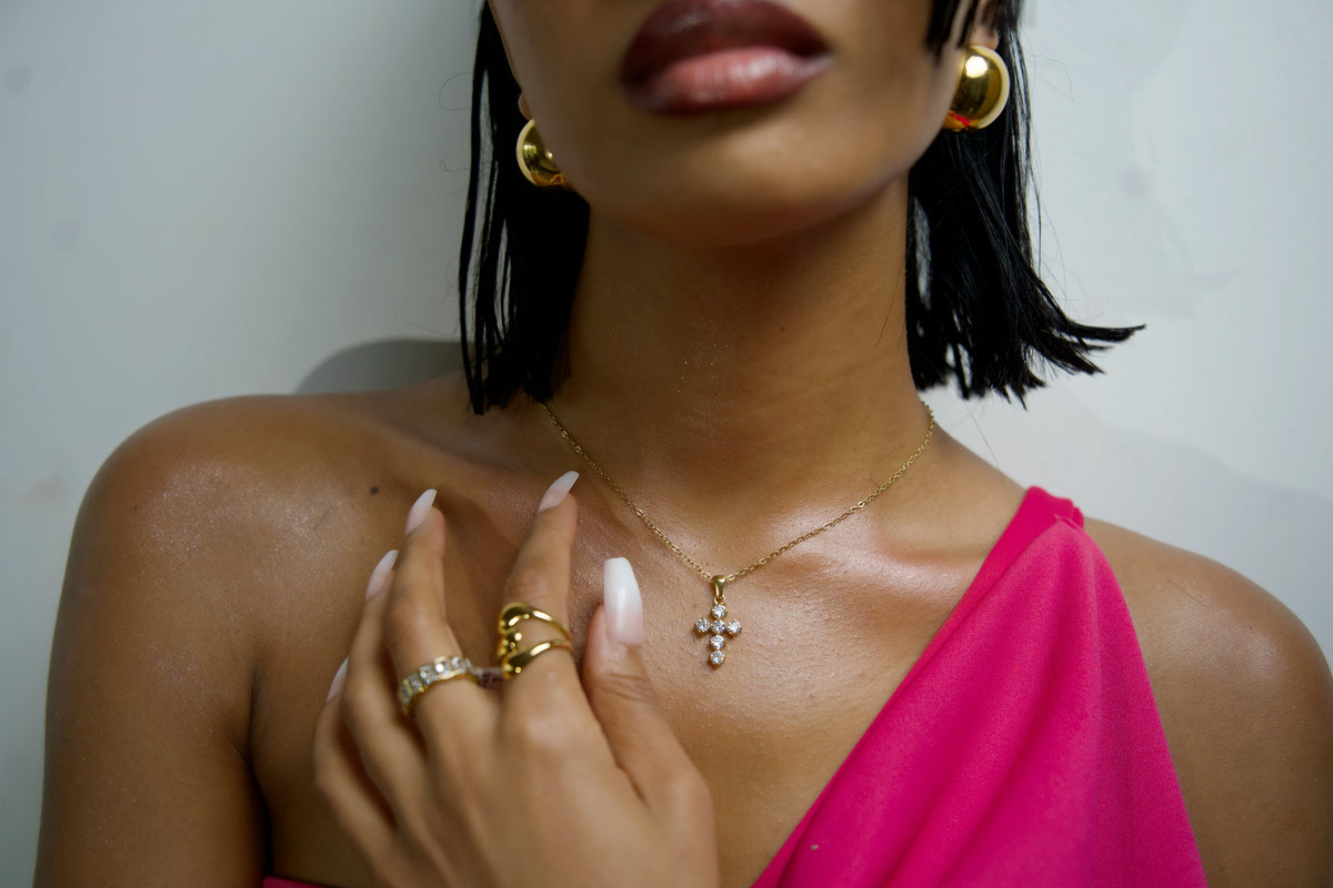 Collier Éloa porté - vue lifestyle