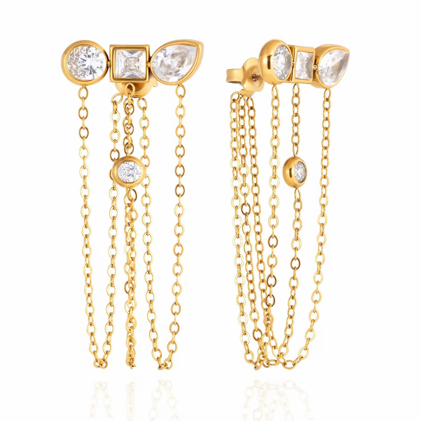 Boucles d'oreilles Lena – vue produit fond blanc