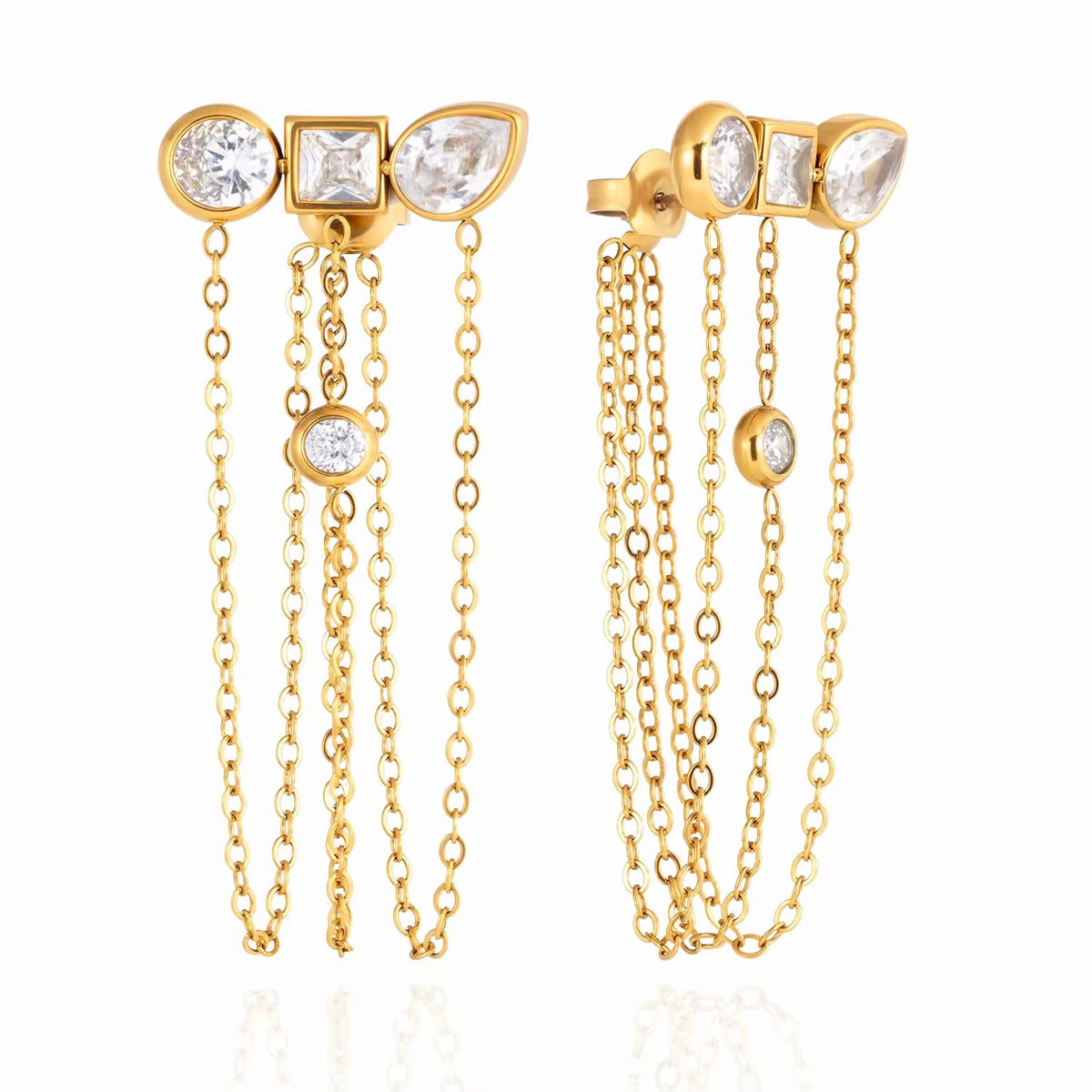 Boucles d'oreilles Lena – vue produit fond blanc