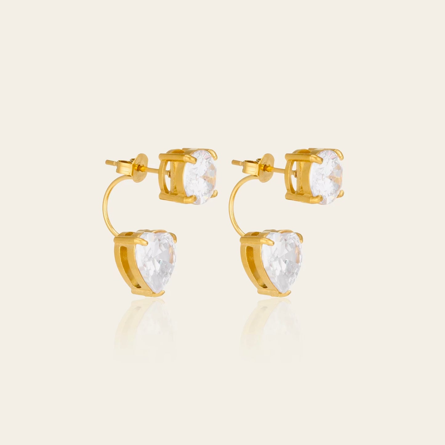 Boucles d'oreilles Aria – portées vue de face
